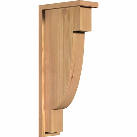Ekena Millwork Alpine Smooth Corbel w/Backplate, Western Red Cedar, 5 1/2"W x 12"D x 28"H COR06X12X28ALP01SWR